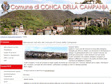 Tablet Screenshot of comune.concadellacampania.ce.it